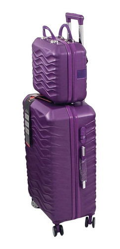 Imagen 3 de 10 de Set 5 Maletas De Viaje Travel Republic Trab5ep-04 Morado