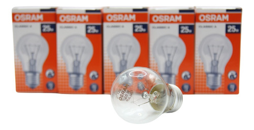 5 Focos Osram Para Horno/refrigerador A15 25w 125v E26 Claro