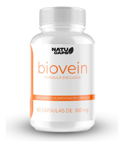 1 Pote De Biovein 60 Cápsulas - Mais Conforto,menos Inchaço Sem Sabor