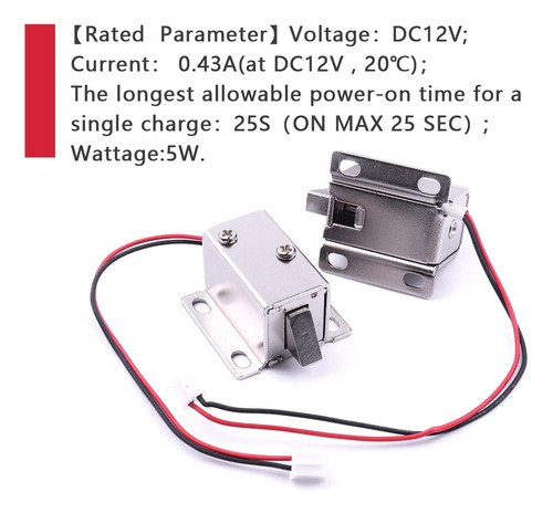 Bloqueo Solenoide Electromagnético Atoplee, 4 Piezas Mini Dc