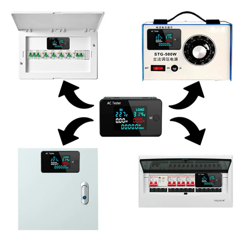 Medidor Kws-ac305: Energía Y Corriente, Ca 0-500v