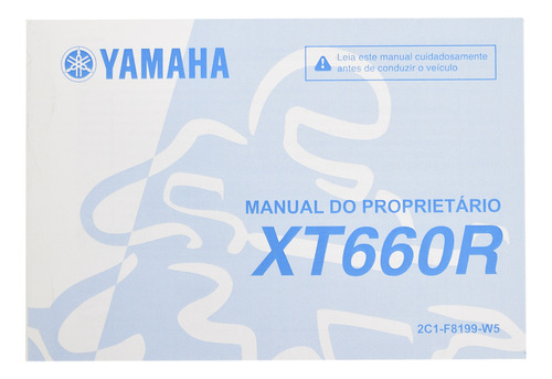 Manual Do Proprietário Xt 660r 17-18 Original Yamaha