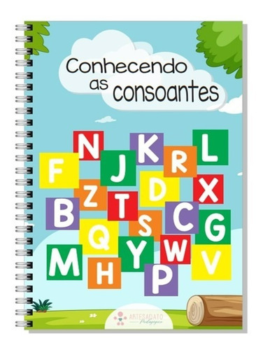 Livro De Atividades G Conhecendo As Consoantes - Alfabetização Infantil Cartilha Educação Infantil