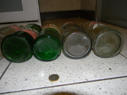 Imagen 7 de 8 de Lote 6 Botellas Bebida, Cerveza, Chilenas Grandes Antiguas