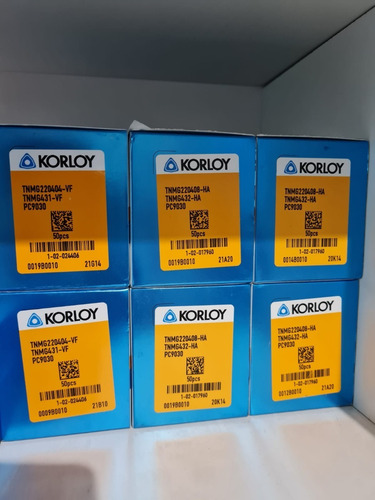 Inserto De Corte Torno Tnmg160404-ha Pc9030 Korloy 10 Unid
