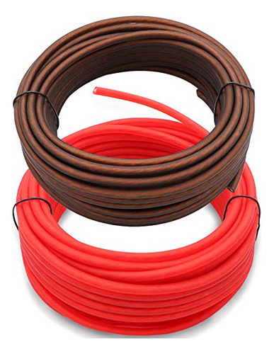 Welugnal 10 Gauge 26ft Brown And 26ft Red Power/ground Wire