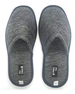 Pantufla Jersey Negro Hombre