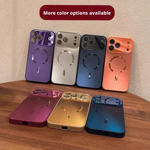 Km Para iPhone 17/13 Pro Capa Fosca Iridescente Janela Zh