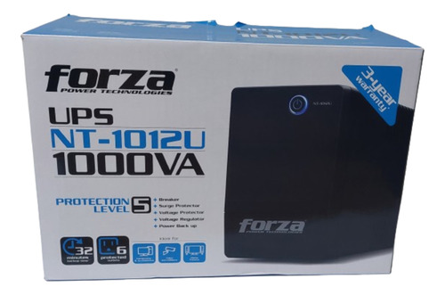 Ups Forza 1000va Nt-1012u 500w 220v 6 Tomas