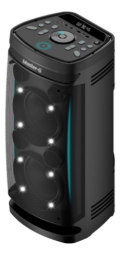 Parlante Bluetooth Karaoke 60w Led Electrovibes Negro