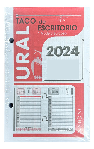 Agenda Taco Calendario Escritorio 2024 - Calendario Ural