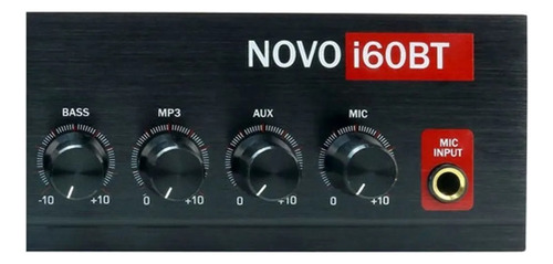 Amplificador Potencia Novik Novo-i60bt Bluetooth 60w Color Negro Potencia De Salida Rms 60 W