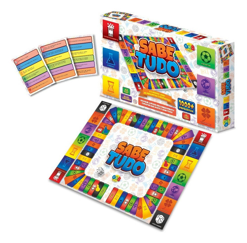 Jogo De Tabuleiro Sabe Tudo Com 6 Temas - Preço De Atacado