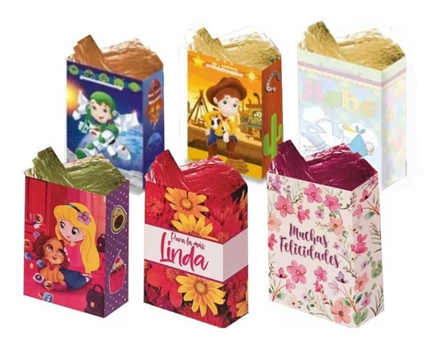  Bolsas De Regalo Mayoreo-pack 70 Pzs. Ch-md-gd-jumbo 5-lin 