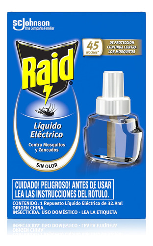 Pack Raid Electrico Liquido Repuesto 45 Noches 3u