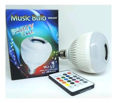 Lâmpada Que Toca Musica Led Com Bluetooth