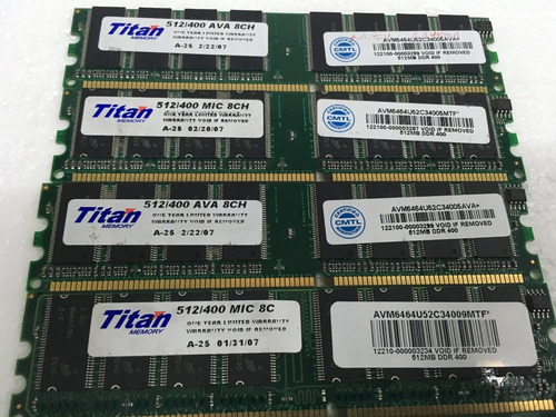 Memoria 512 Ddr 400 Pc3200 - Kingston Samsung Titan