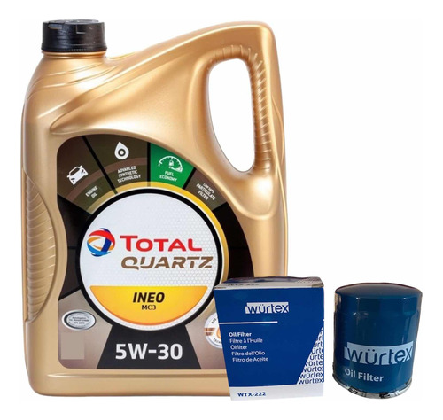 Kit Aceite Filtro Mg Zs 1500 2017 2021 Aceite 5w30 Total 5 L