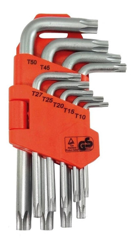 Juego Llaves Torx Discover 9 Pz 195-d