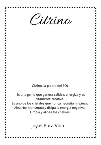 Imagen 4 de 6 de Collar Con Dije Piedra Citrino, Accesorio De Moda, Fashion