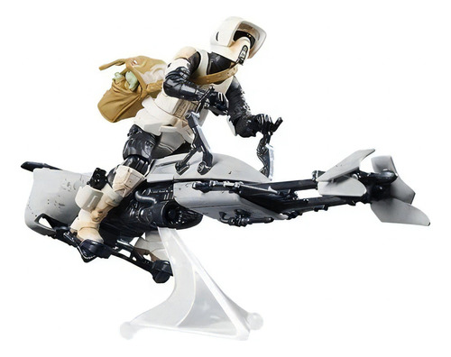 Speeder Bike Con Biker Scout Y Grogu Star Wars Vintage Col