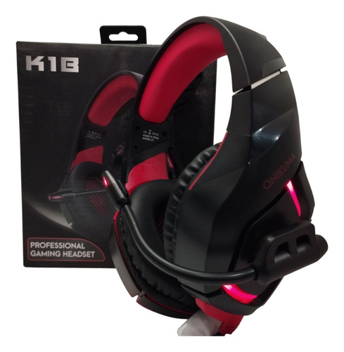 Audifono Gamer Onikuma K1b Rojo Ps4 Xbox Switch Pc Headset