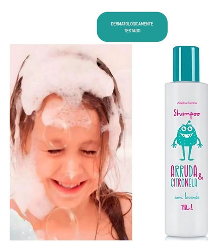 Xô Piolhos Shampoo Arruda E Citronela Abelha Rainha