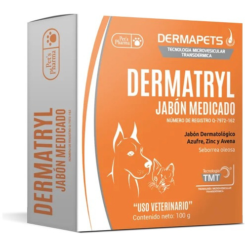 Dermatryl Jabón Medicado Pets Pharma 100g