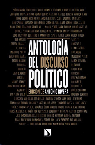 Antologia Del Discurso Politico, De Rivera, Antonio. Editorial Los Libros De La Catarata, Tapa Blanda, Edición 1 En Español, 2016