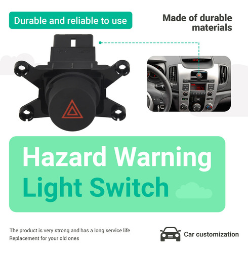 Interruptor De Advertencia De Peligro De Coche Interruptor D