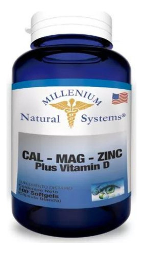Calcio Magnesio Zinc Vitamina D Cal - Unidad a $415