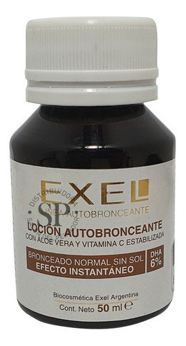 Locion Exel Autobronceante Con Color 6% Piel Corporal 50 Ml