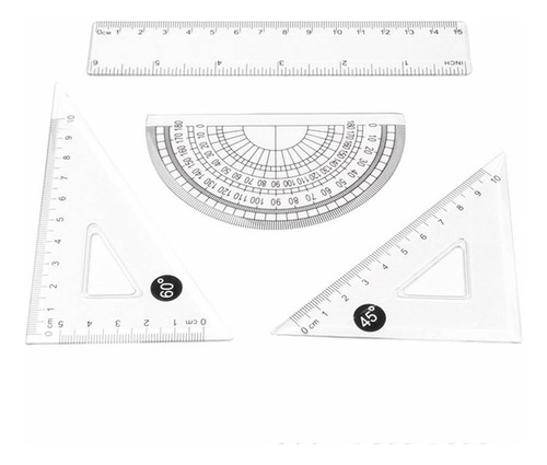 O Conjunto De Réguas De Ferramentas De Geometria Matemática