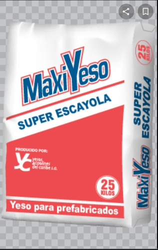 Yeso Marca Maxiyeso 25 Kilos