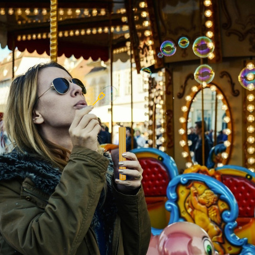 Botellas De Burbujas En Forma De Varita, Minicontenedor Para