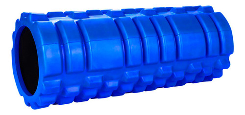 Rolo Yoga Masajeador Rodillo Pilates Foam Masaje Texturado Color Azul