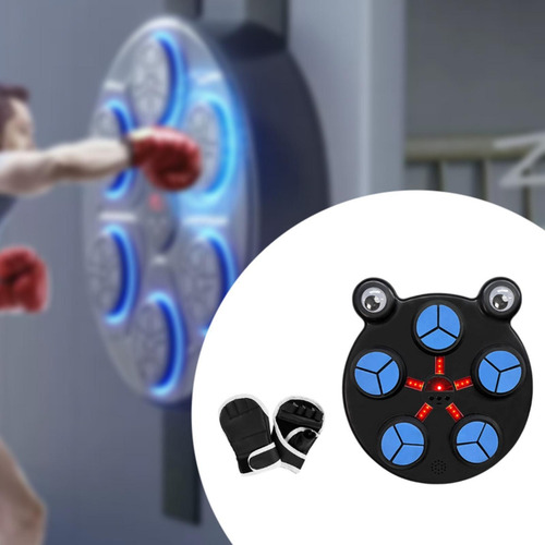 Máquina De Boxeo Inteligente Con Objetivo De Pared, Negro