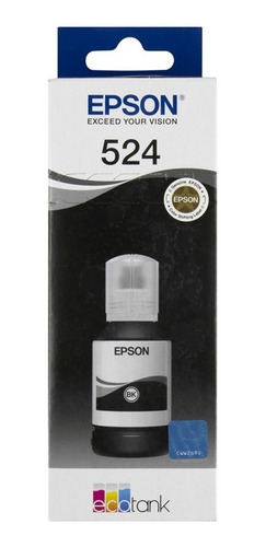 Botella De Tinta Epson 524 Negra T524120 Original L 15150