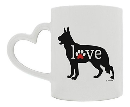 Regalo Del Pastor Alemán Amor Perro Pata Impresiones Dueñ