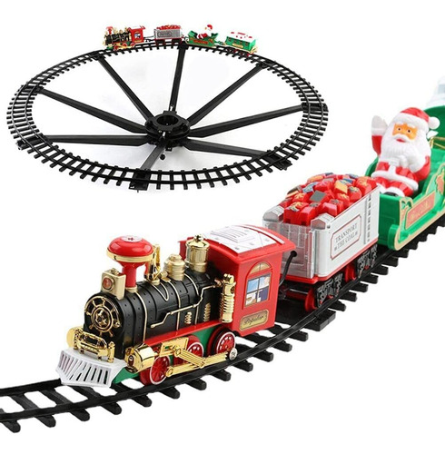 Tren De Navidad, Juguete Eléctrico, Decoración De Árbol De N