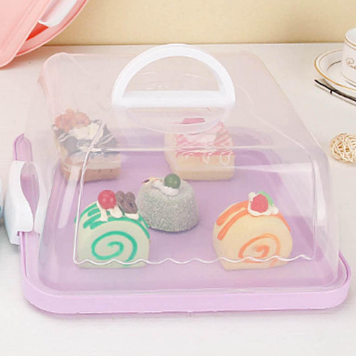 Soporte Para Tartas Con Tapa, Asa, Multiusos, Para Cupcakes,