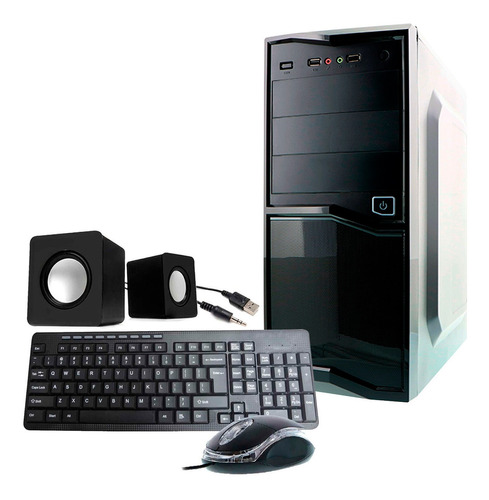 Chasis Gabinete Gamer Xtech Fuente 500w Teclado Mouse Bocina