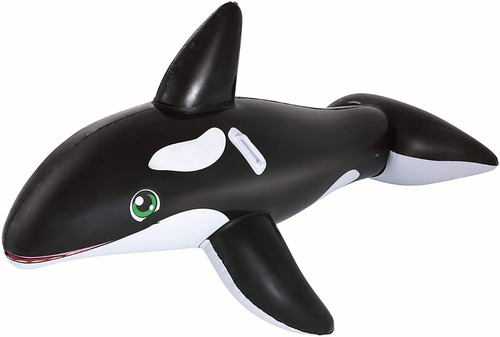 Orca Gigante Inflable Bestway 203 X 102cm Flotador Pileta