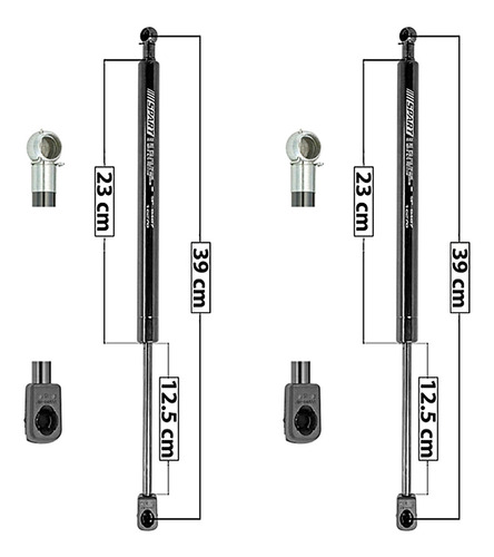 Kit-2 Amortiguadores Cofre Spart Nissan Maxima 04 A 06