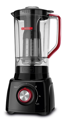 Liquidificador Maxis L-MX-01 2.2 L preto e vermelho com jarra de san 127V