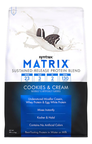 Matrix 5.0 Protein Blend (2270g) Syntrax - Cookies E Cream