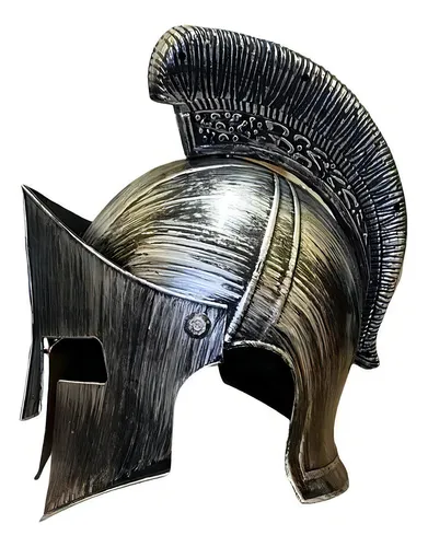 Kit Roman Fantasy: casco plateado, escudo y machete