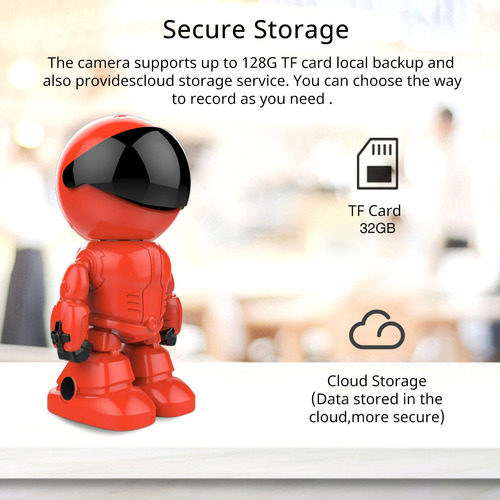 Cámara De Seguridad Wifi, Cámara Para Bebés/mascotas, Monito