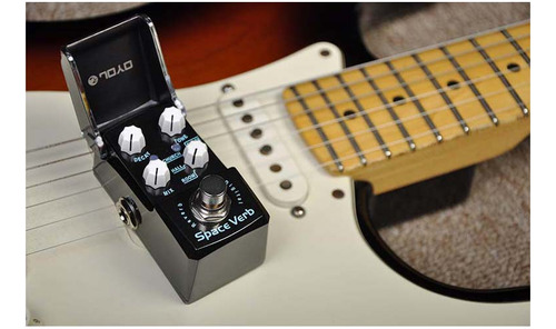 Pedal de efectos de reverberación Joyo Space Verb Jf-317 para guitarra, color negro