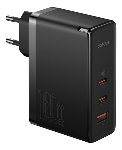 Carregador Baseus 160w Gan 5 Pro Pd 3.1 Cor Preto
